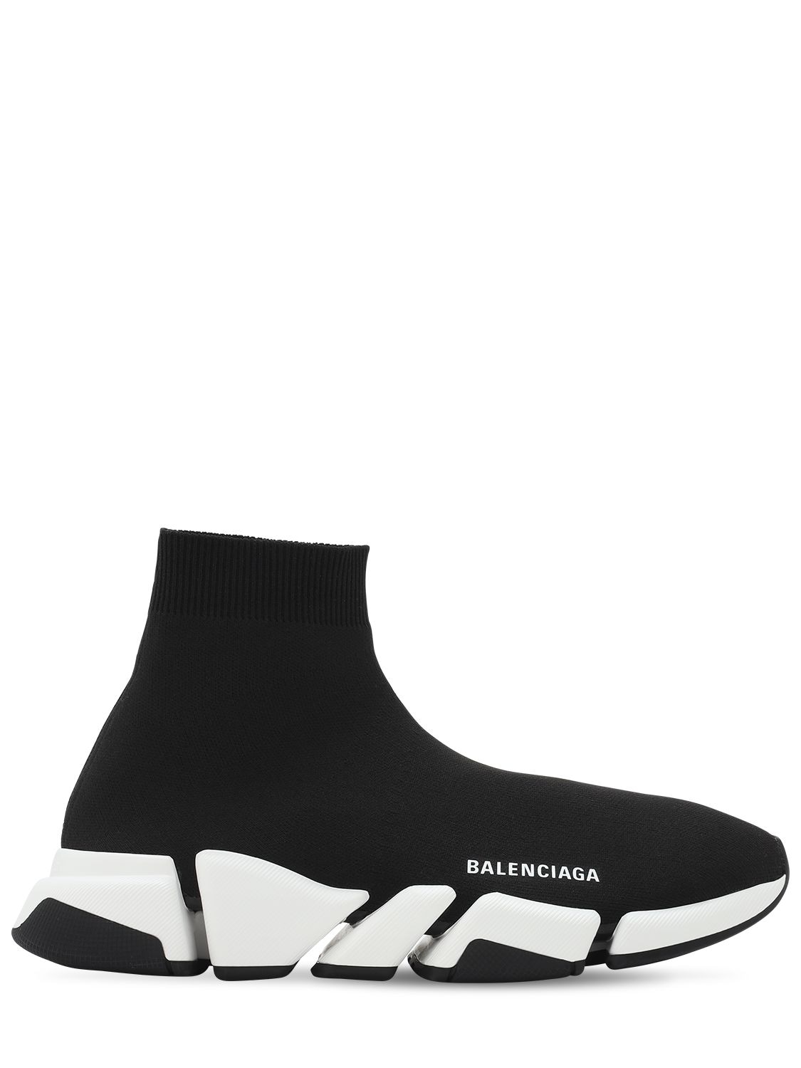 BALENCIAGA 30毫米“SPEED 2”针织运动鞋,72IWV7004-MTAXNQ2