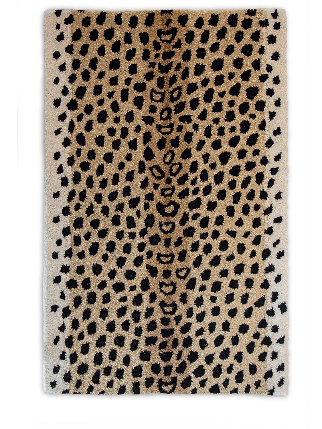 Studio Maleki Cheetah Pattern Wool Rug In Multicolor
