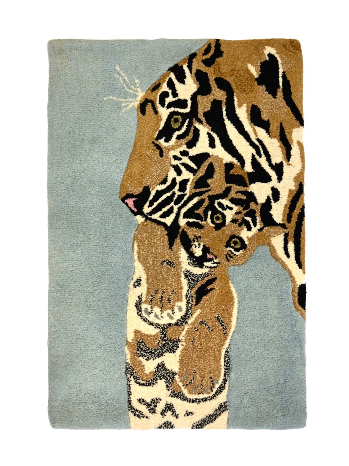 Studio Maleki Tiger & Cub Rug In Multicolor