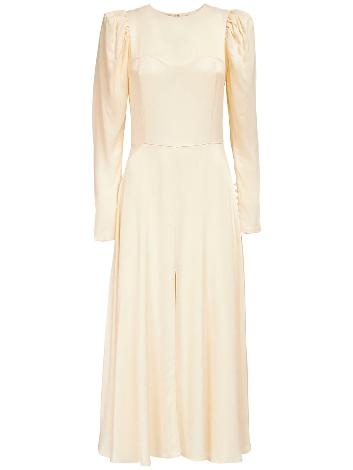 ROTATE BIRGER CHRISTENSEN MATHILDE SATIN MIDI DRESS 72IWX3003-MTITMDEWNA2