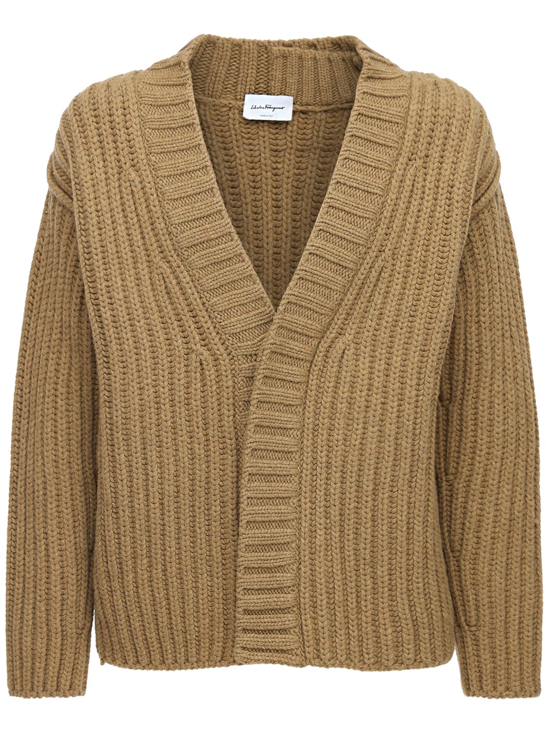 ウールニットカーディガン