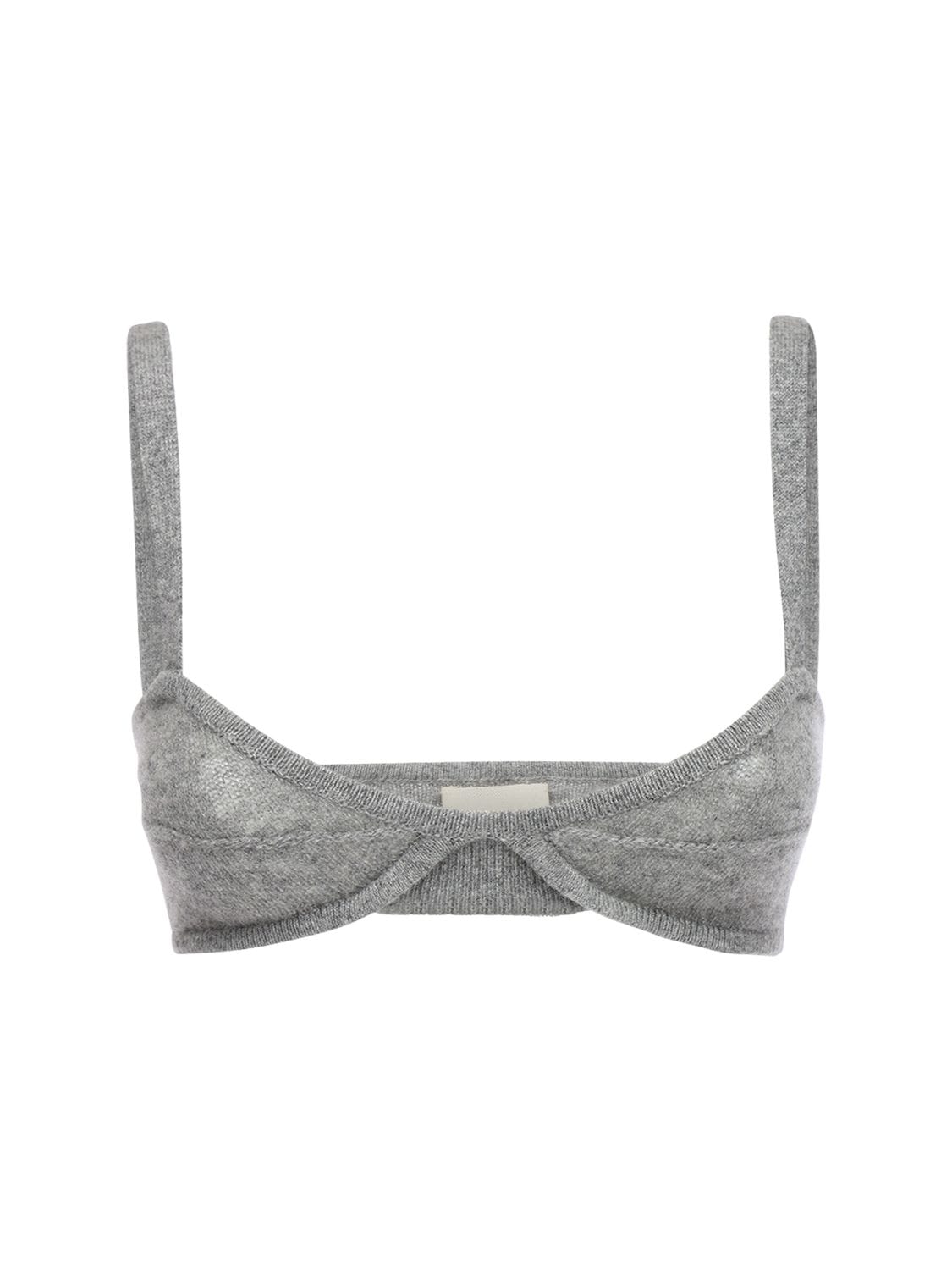 KHAITE EDA CASHMERE KNIT BRALETTE,72IX55023-MJQ00