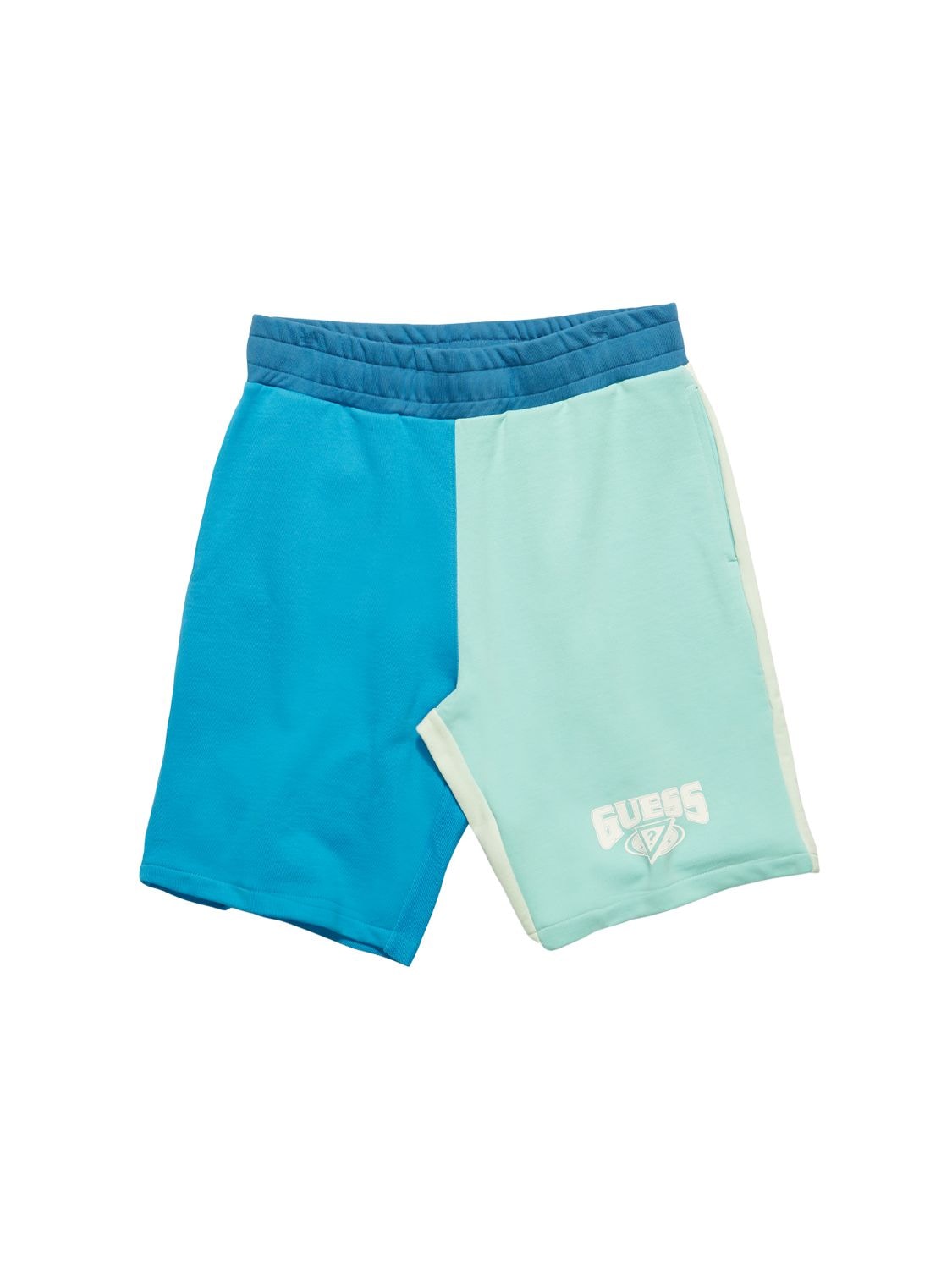 guess color block shorts