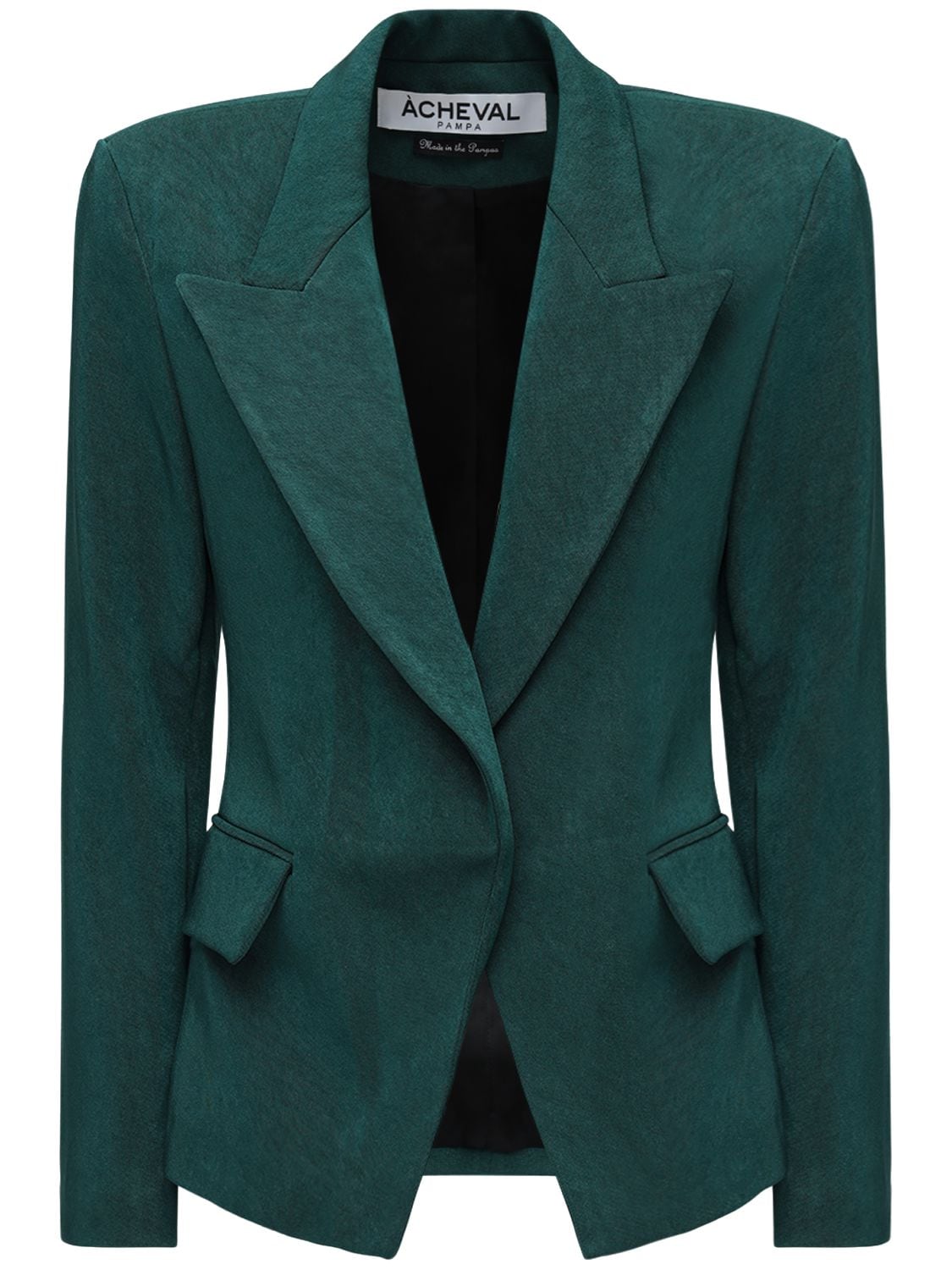 Acheval Pampa Gardel Gabardine Blazer Jacket In Green