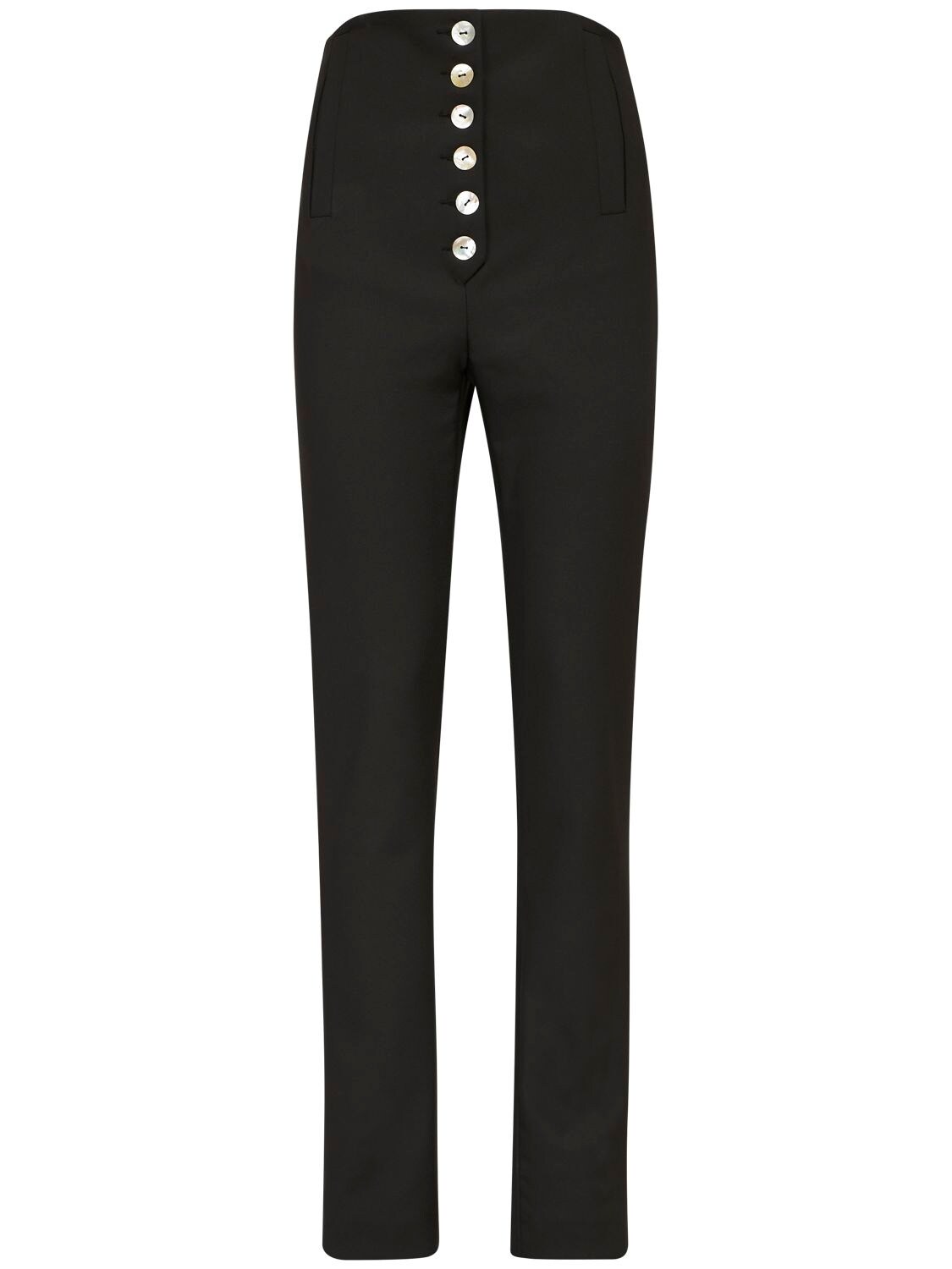 Acheval Pampa Palo Cotton-blend Twill Tapered Pants In Black