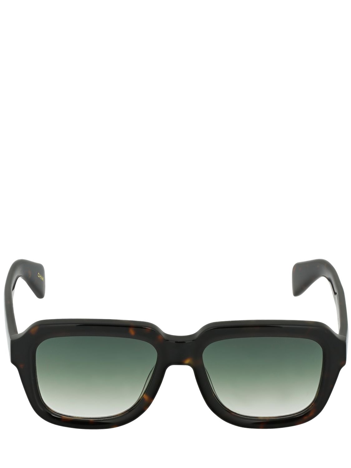 Chimi Retro Square Acetate Sunglasses In Tortoiseshell,green