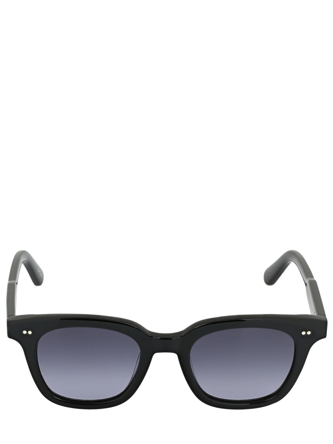 Chimi 101 Black Square Acetate Sunglasses In Black,grey