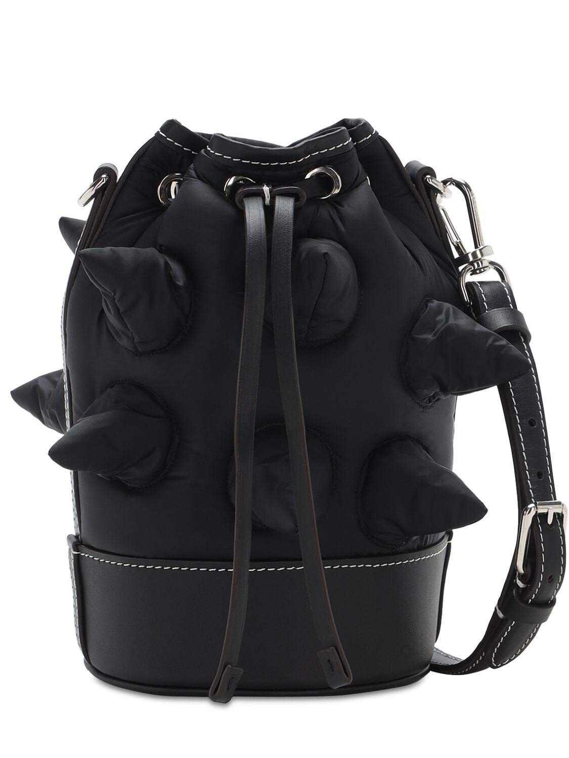 Moncler Genius Jw Anderson Leather & Nylon Bag In Black