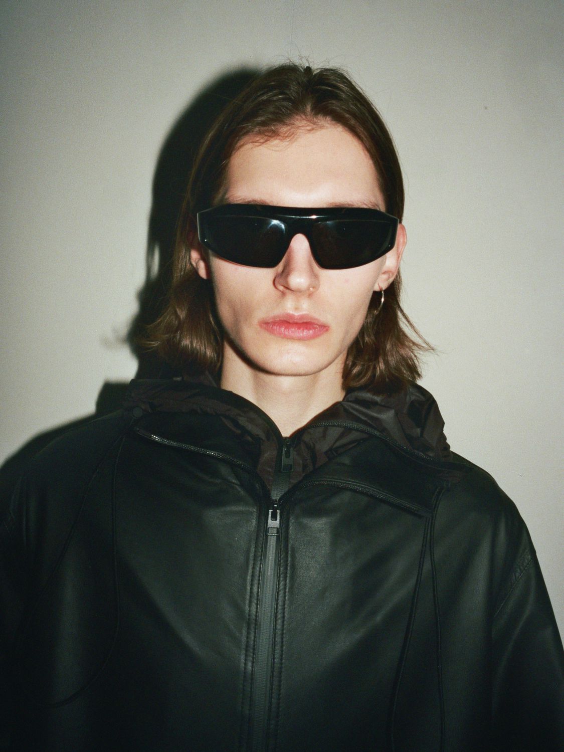 Bottega Veneta Bv1078s Squared Mask Acetate Sunglasses In Black,silver