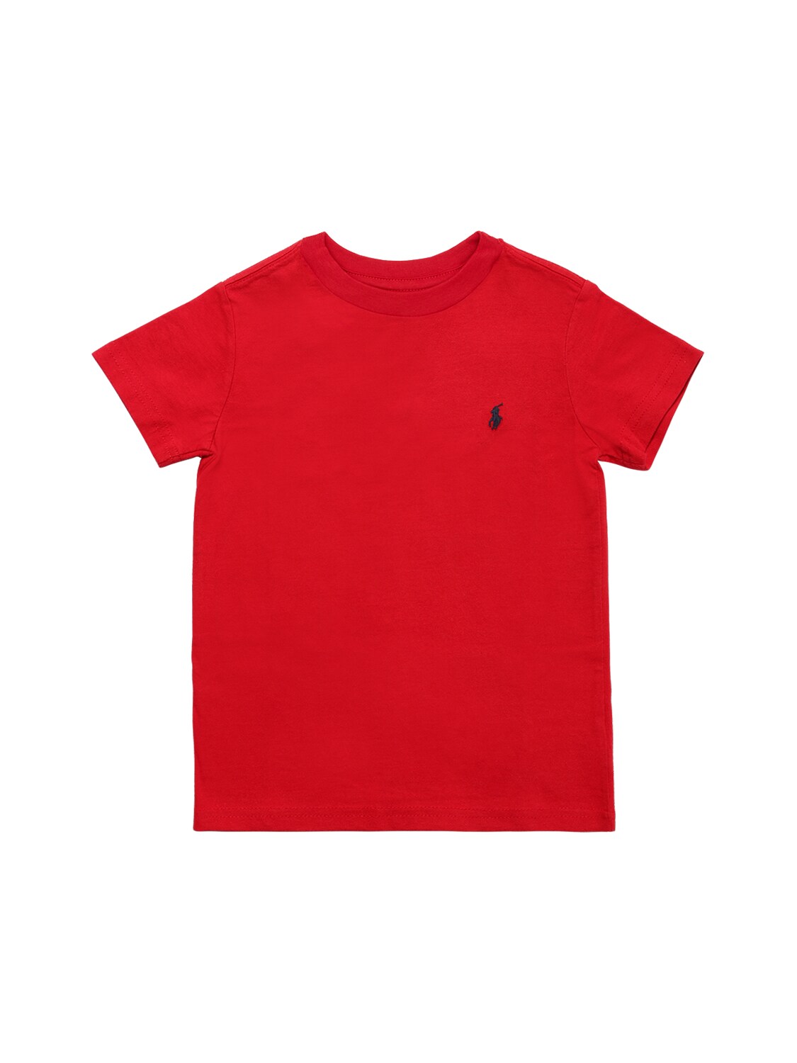 RALPH LAUREN LOGO COTTON JERSEY T-SHIRT,72IXEU048-MDA00