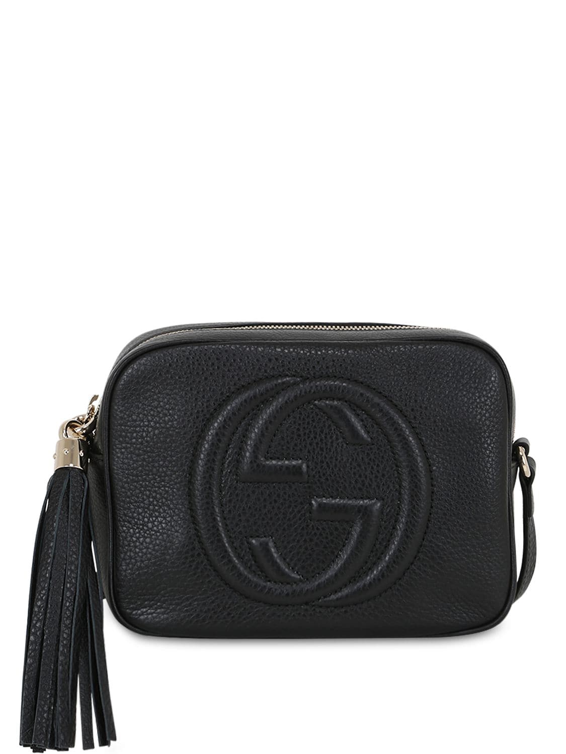 Gucci Soho Gg Small Leather Cross-body Bag In Black | ModeSens