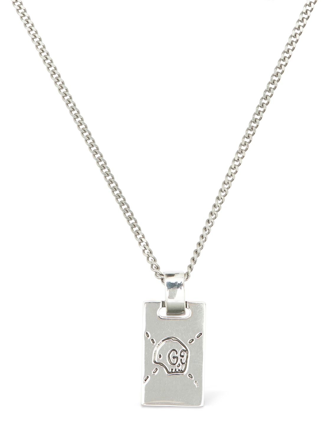 Gucci - 55cm gucci ghost necklace - Silver | Luisaviaroma