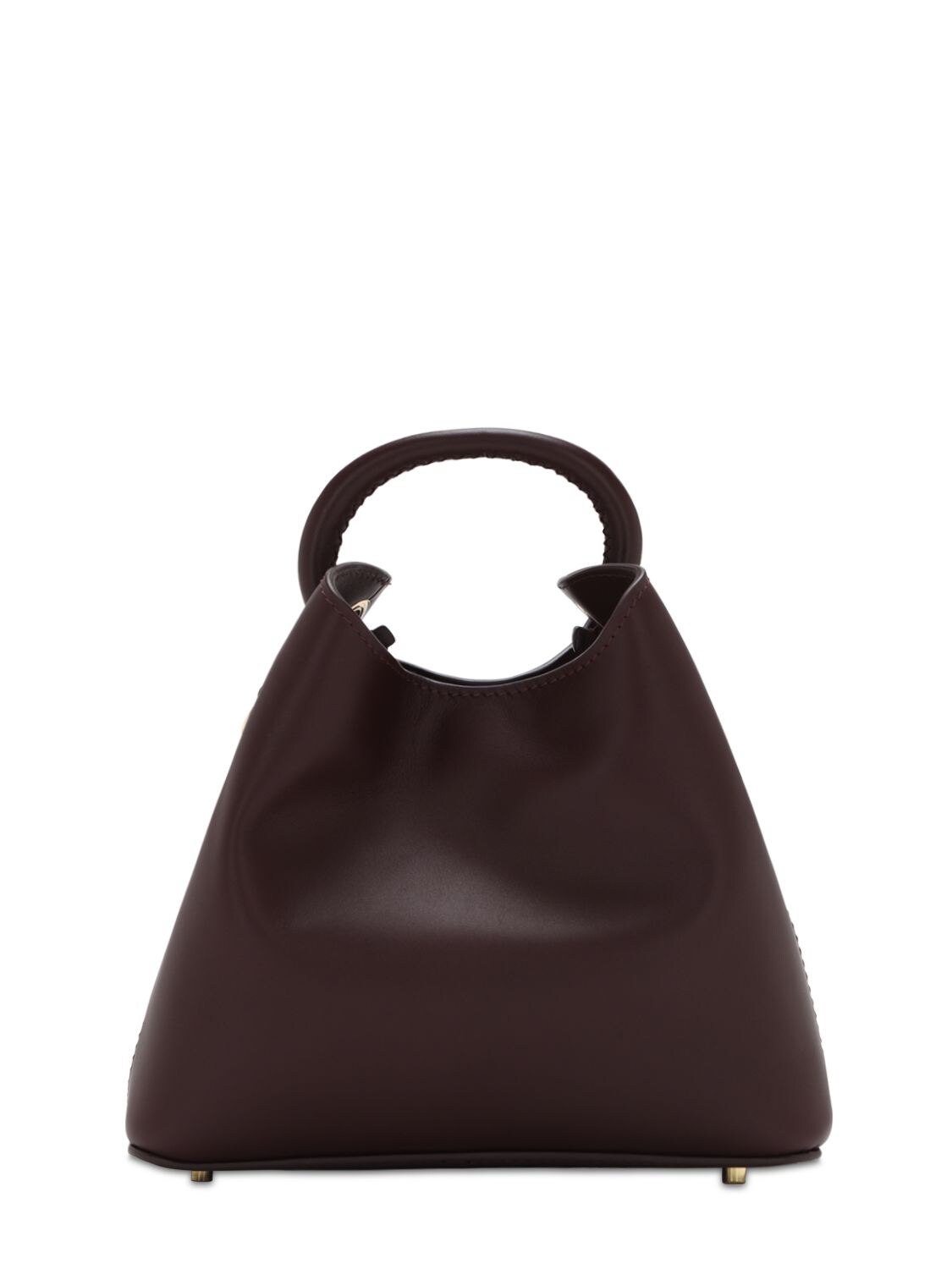 Elleme Baozi Leather Bag In Burdeos
