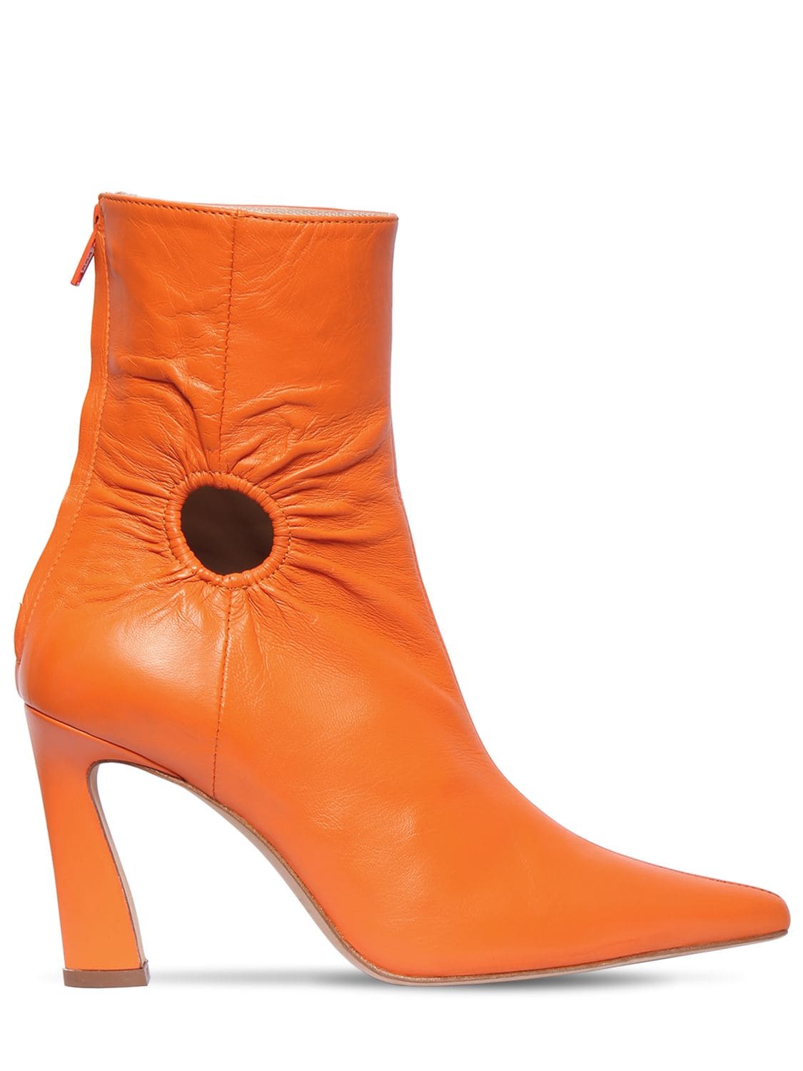 Kalda 80毫米“fory”皮革及踝靴 In Orange