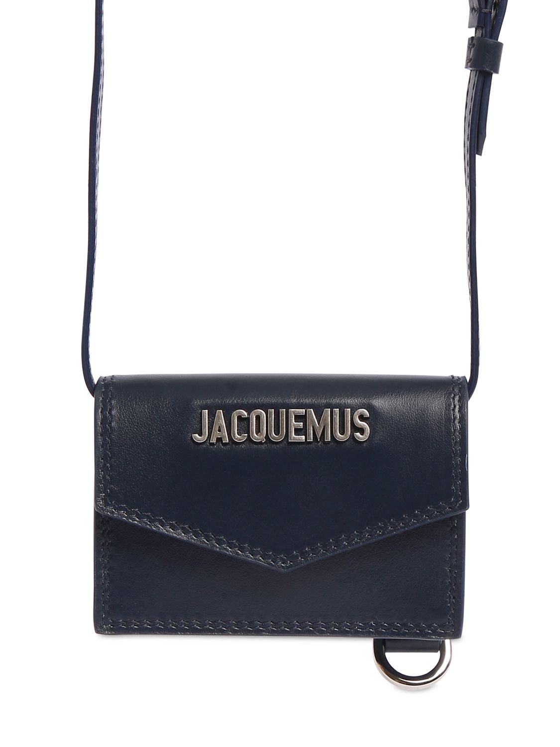 Jacquemus Le Porte Azur Leather Mini Crossbody Bag In Blue | ModeSens