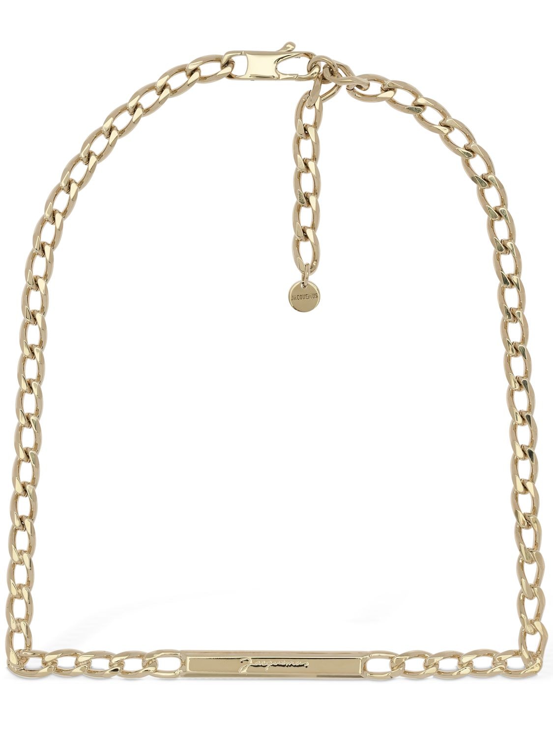Jacquemus Le Collier Carre Metal Necklace In Gold