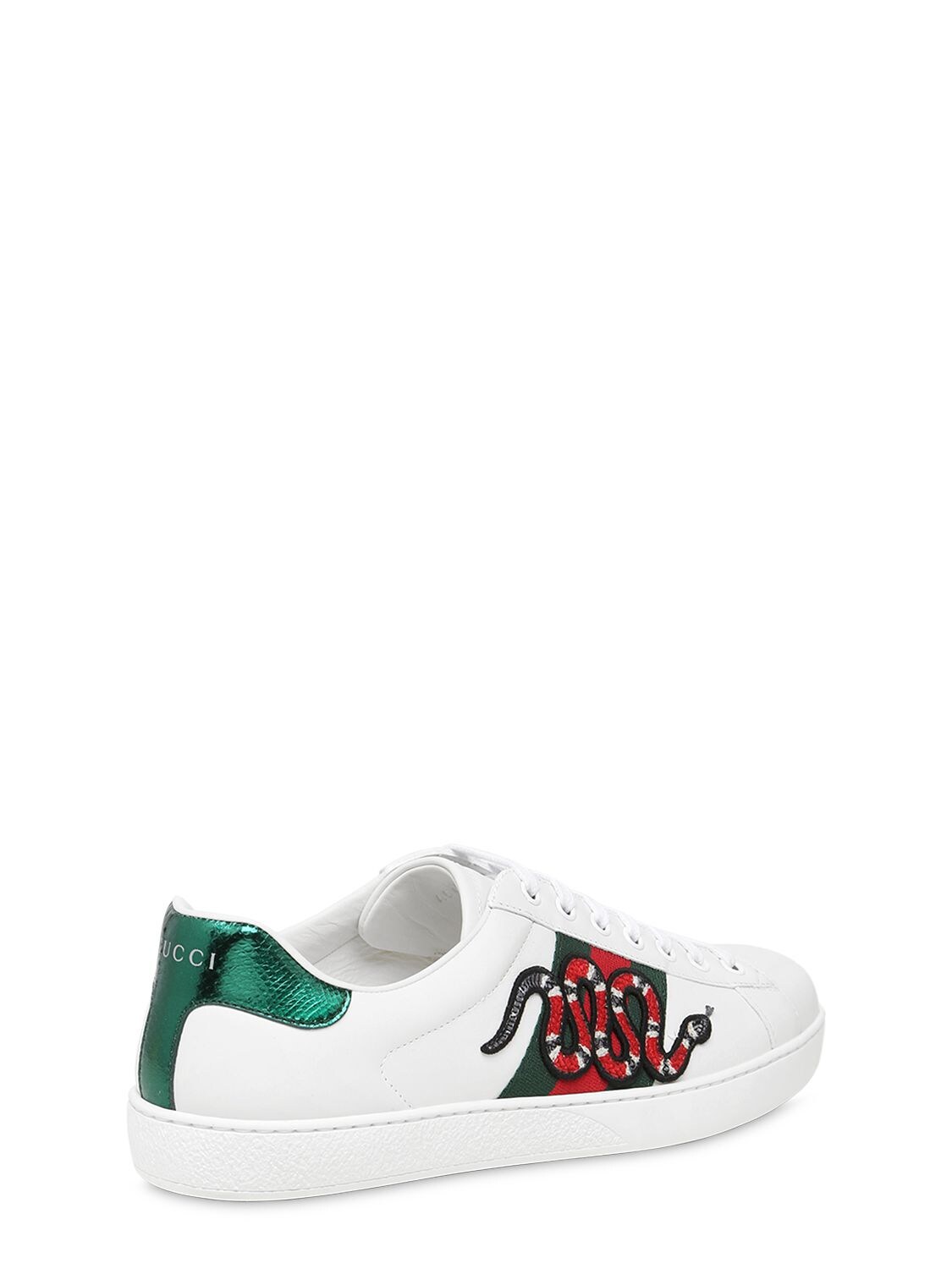 gucci white snake sneakers