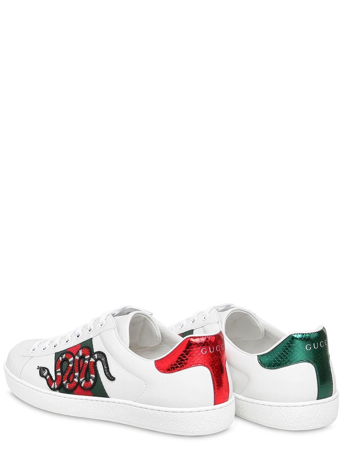 gucci snake high tops white