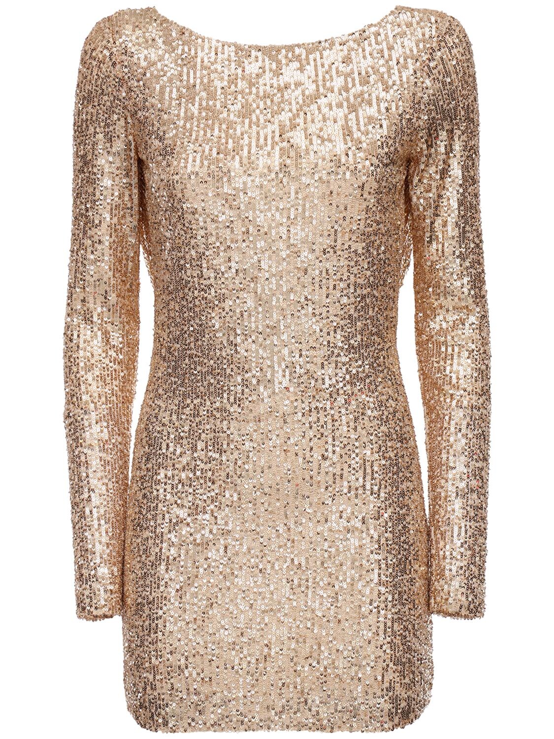 IN THE MOOD FOR LOVE MOSS SEQUINED MINI DRESS,72IXKL001-MDAWNA2