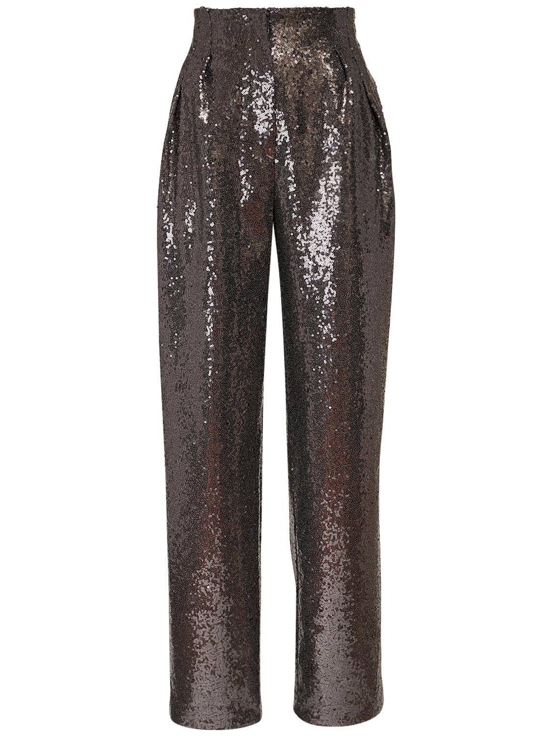 IN THE MOOD FOR LOVE CLYDE SEQUINED PANTS,72IXKL008-MDE3NQ2