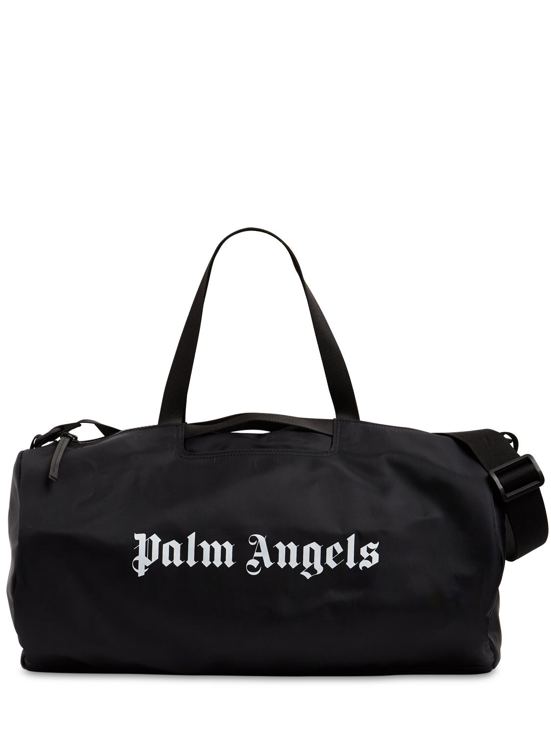 black gym duffle bag