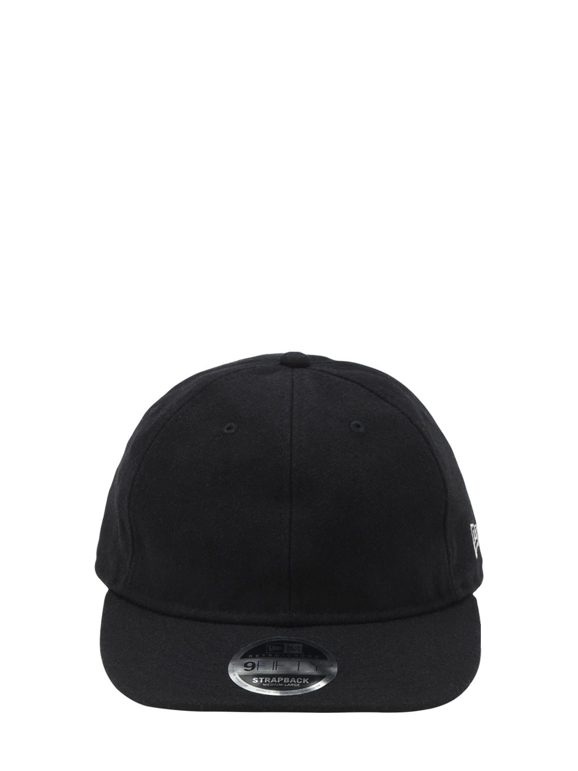 New Era Ne Retro Crown 9fifty Wool Blend Hat In Black