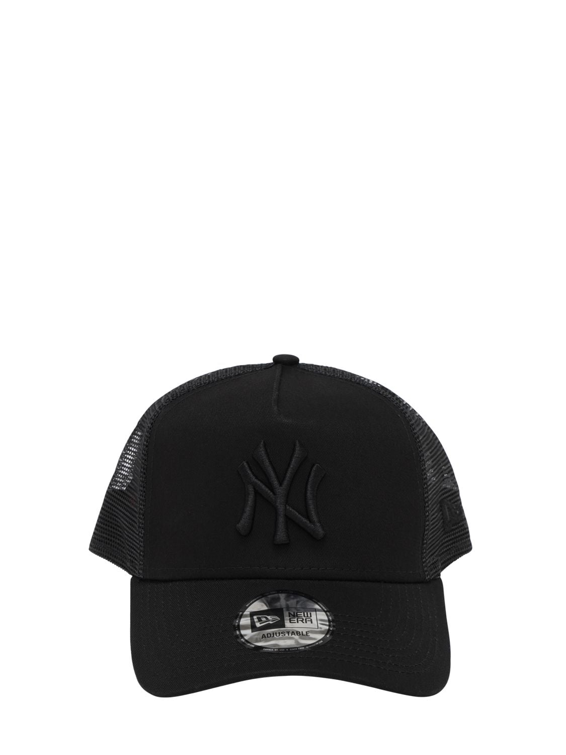 New Era Clean Trucker Ny Yankees Cap W/ Mesh In Black