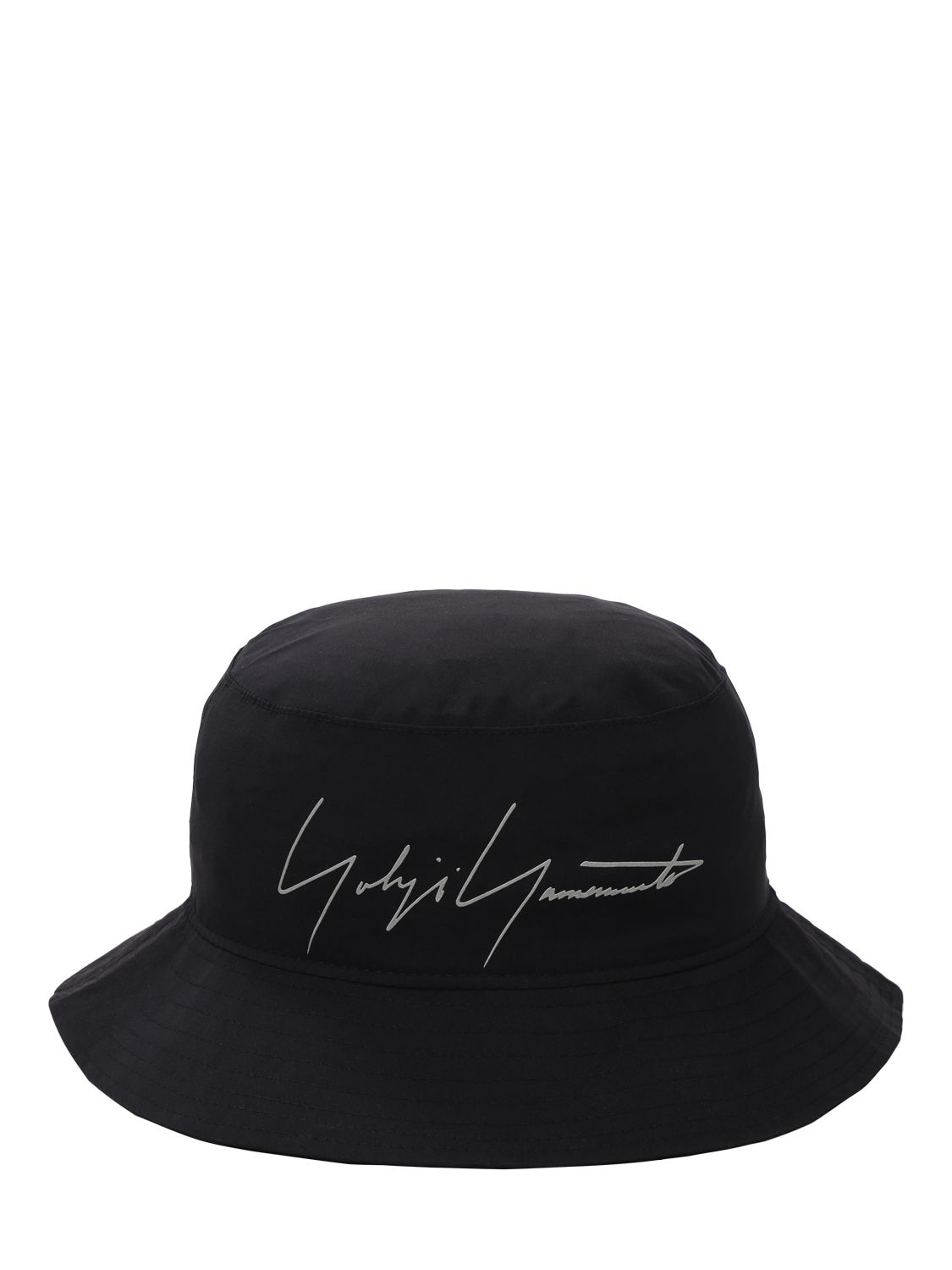 Yohji Yamamoto New Era Logo Gore-tex Bucket Hat In Black | ModeSens