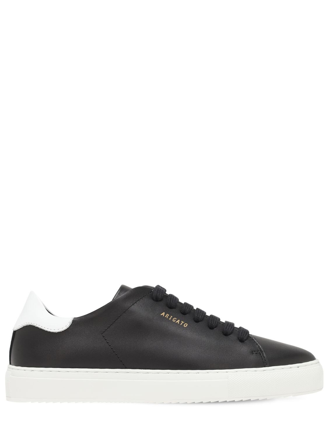 Axel Arigato 20mm Clean 90 Leather Sneakers In Black