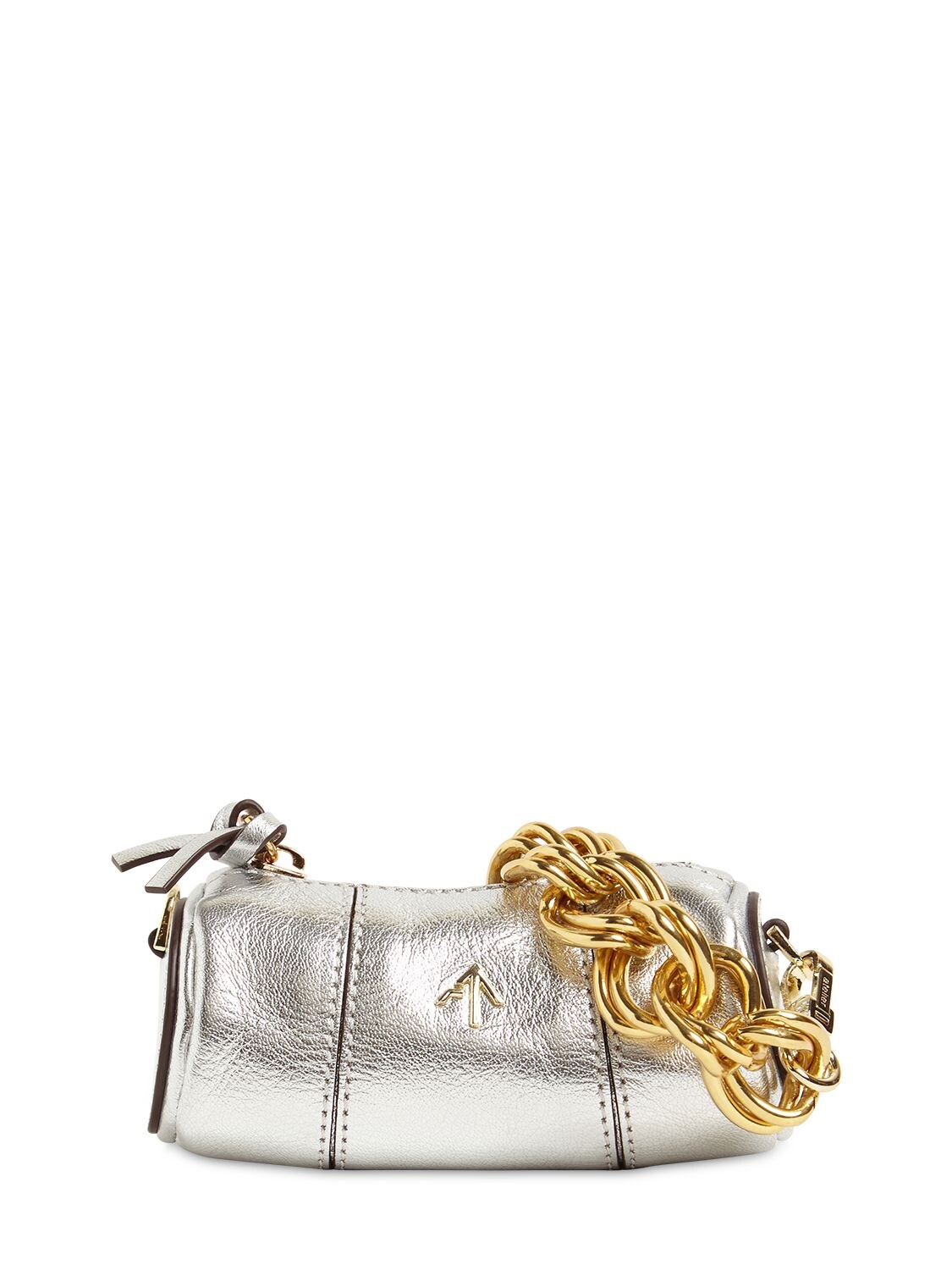 silver over the shoulder bag