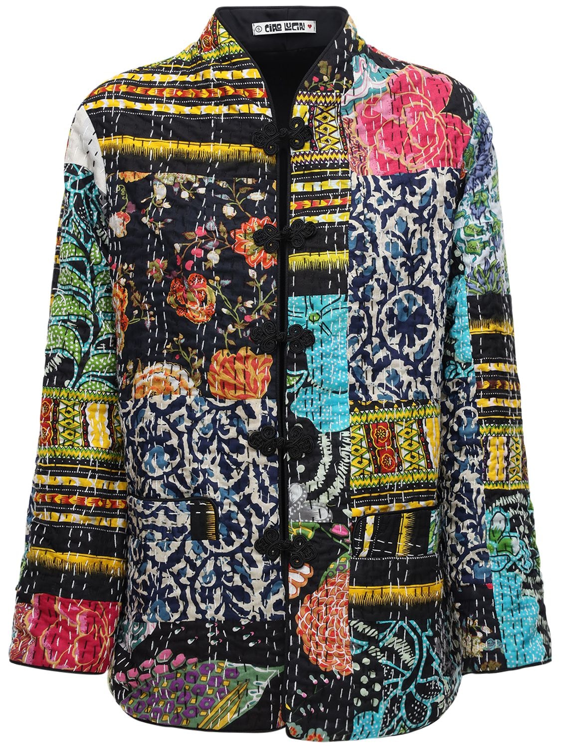 Ciao Lucia Marco Patchwork Jacket In Multicolor