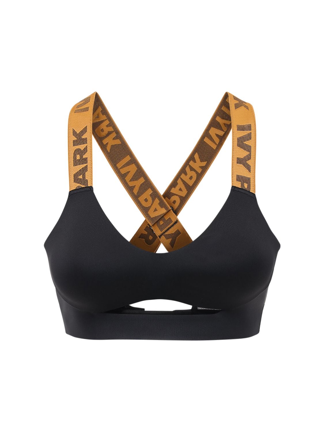 Adidas X Ivy Park Ivy Park Cut Out Bra Top In Black
