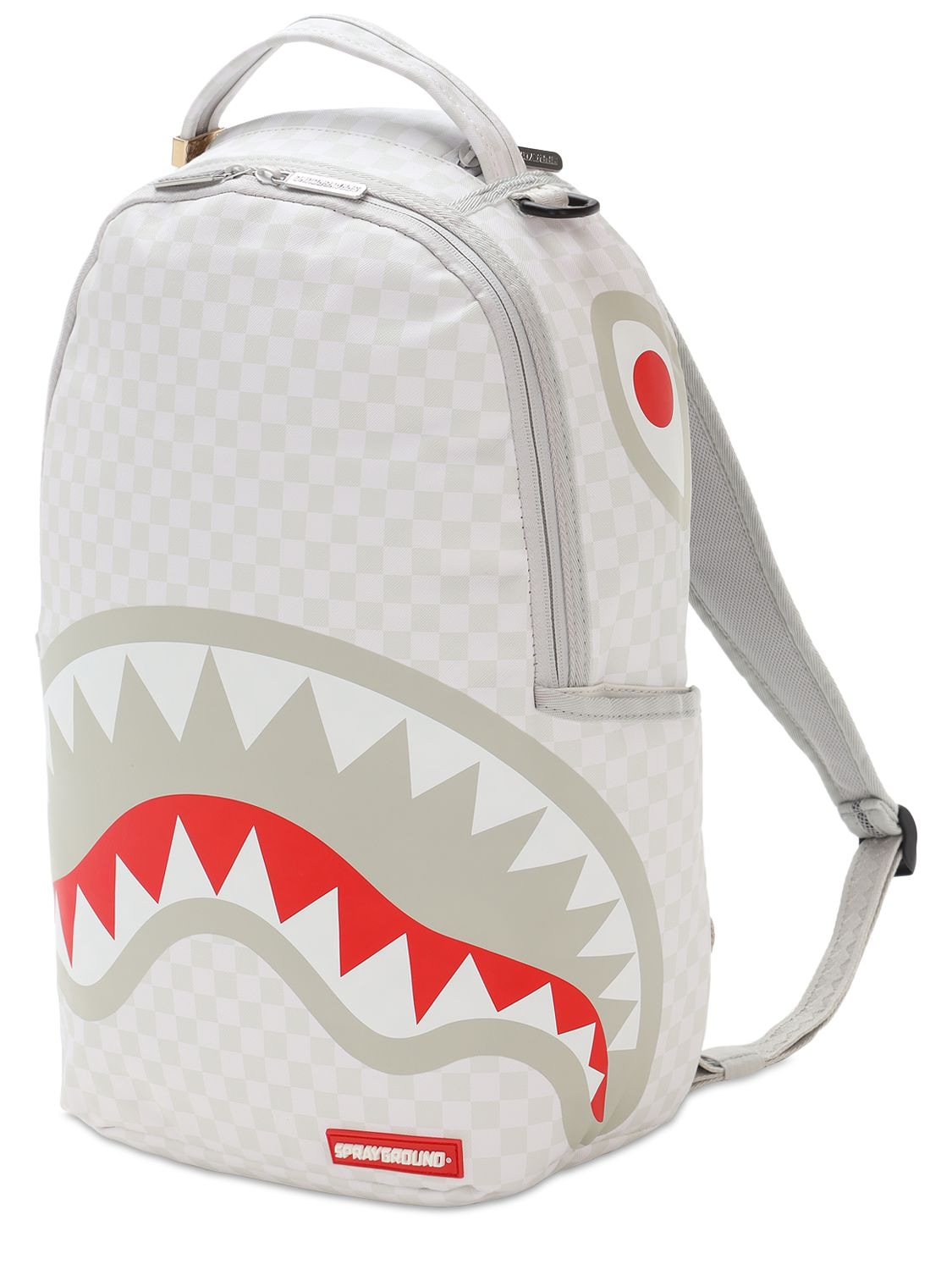 Sprayground Sharks In Paris Mean & Clean Belt Bag in White for Men