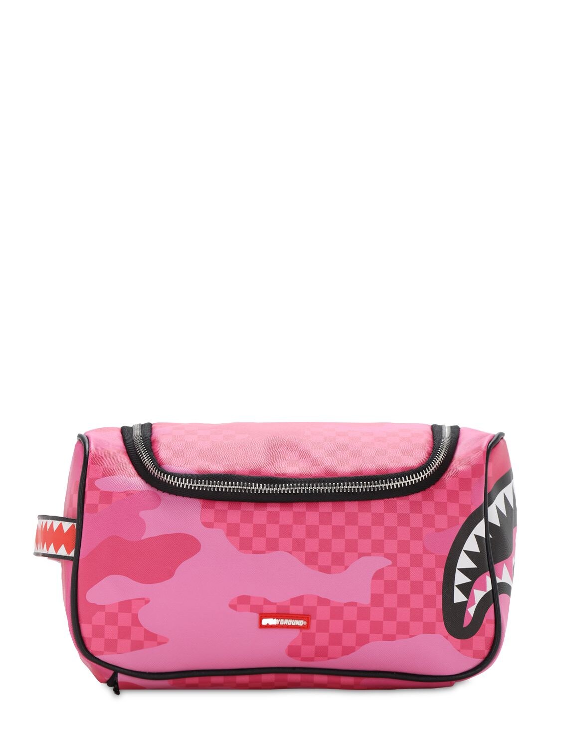 Sprayground Anime Camo Toiletry Bag In Fuchsia,pink