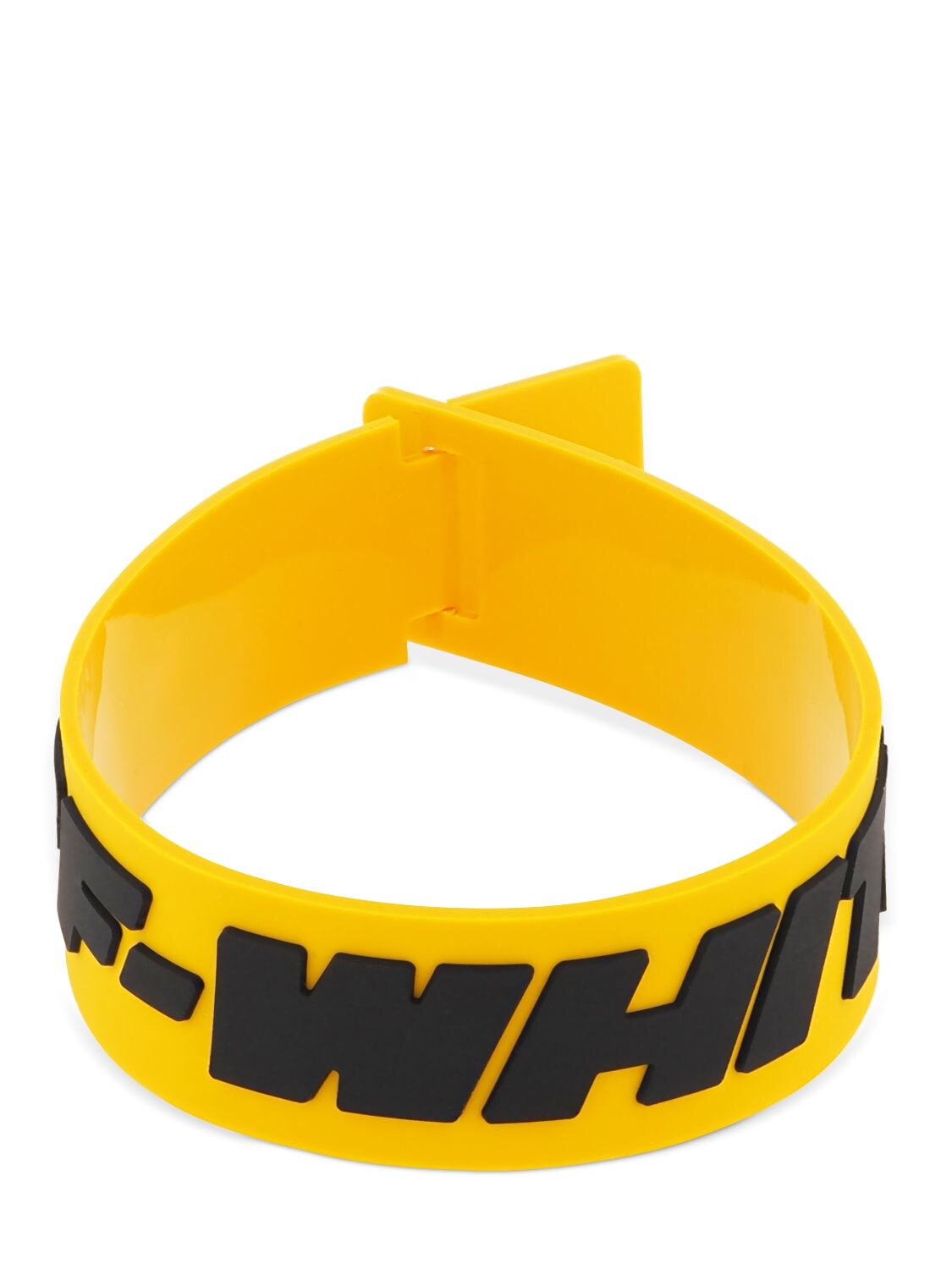 Off-white 2.0 Industrial Thin Bracelet In Yellow,black
