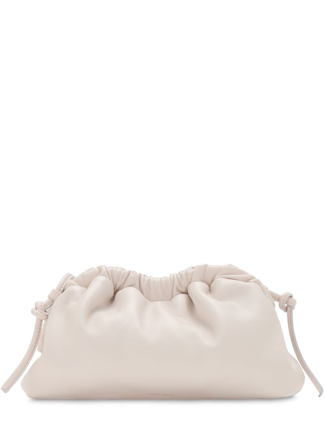Mansur Gavriel Mini Cloud Leather Clutch In Apple Blossom