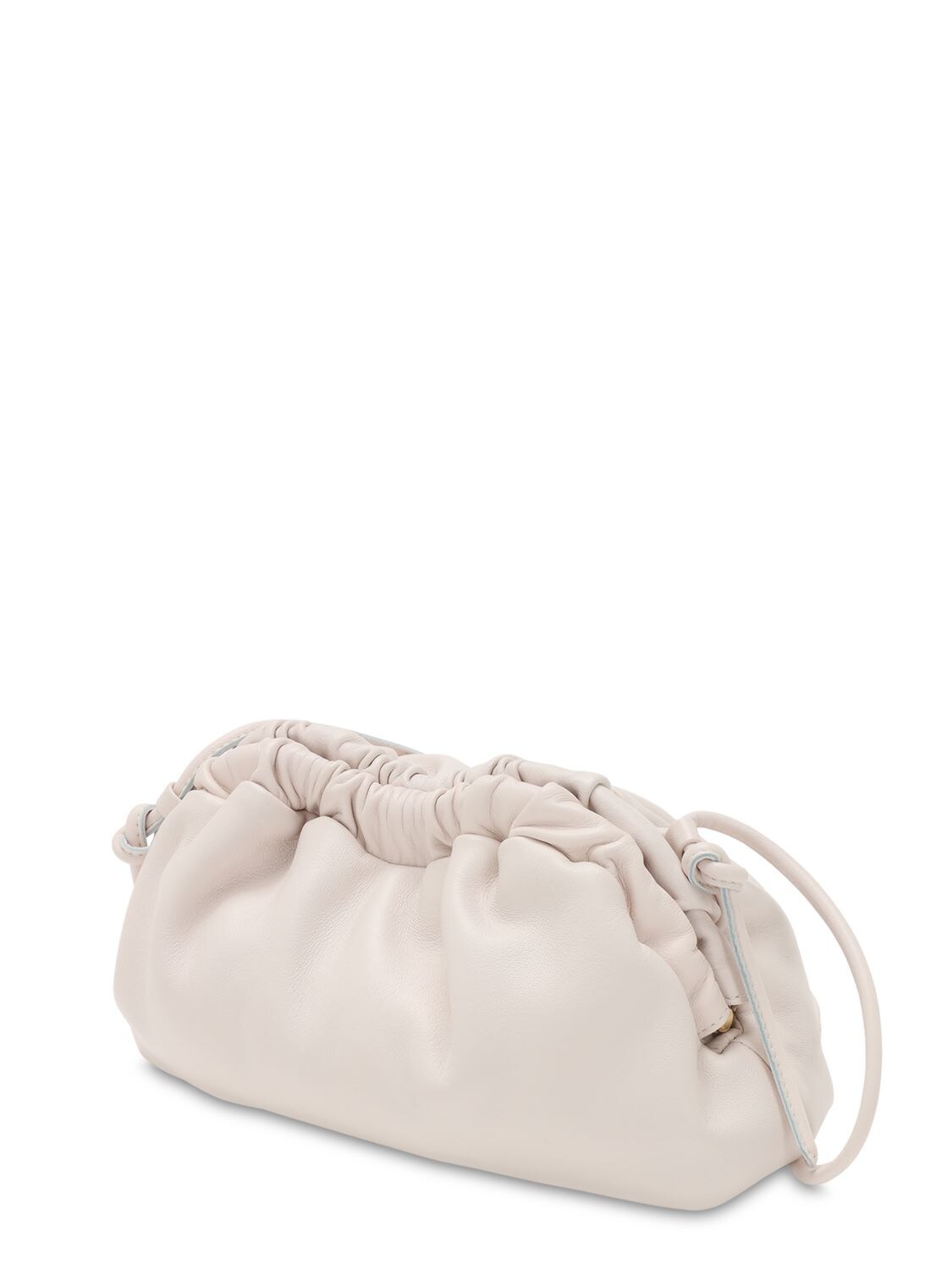 mansur gavriel mini cloud clutch white