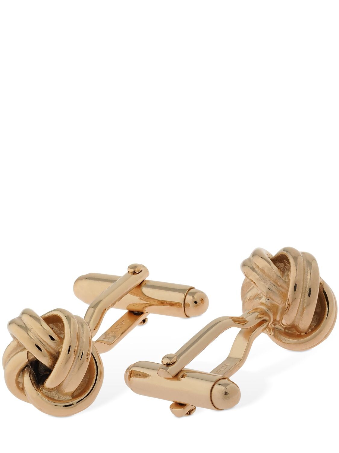 Lanvin Braided Knot Cufflinks In Gold