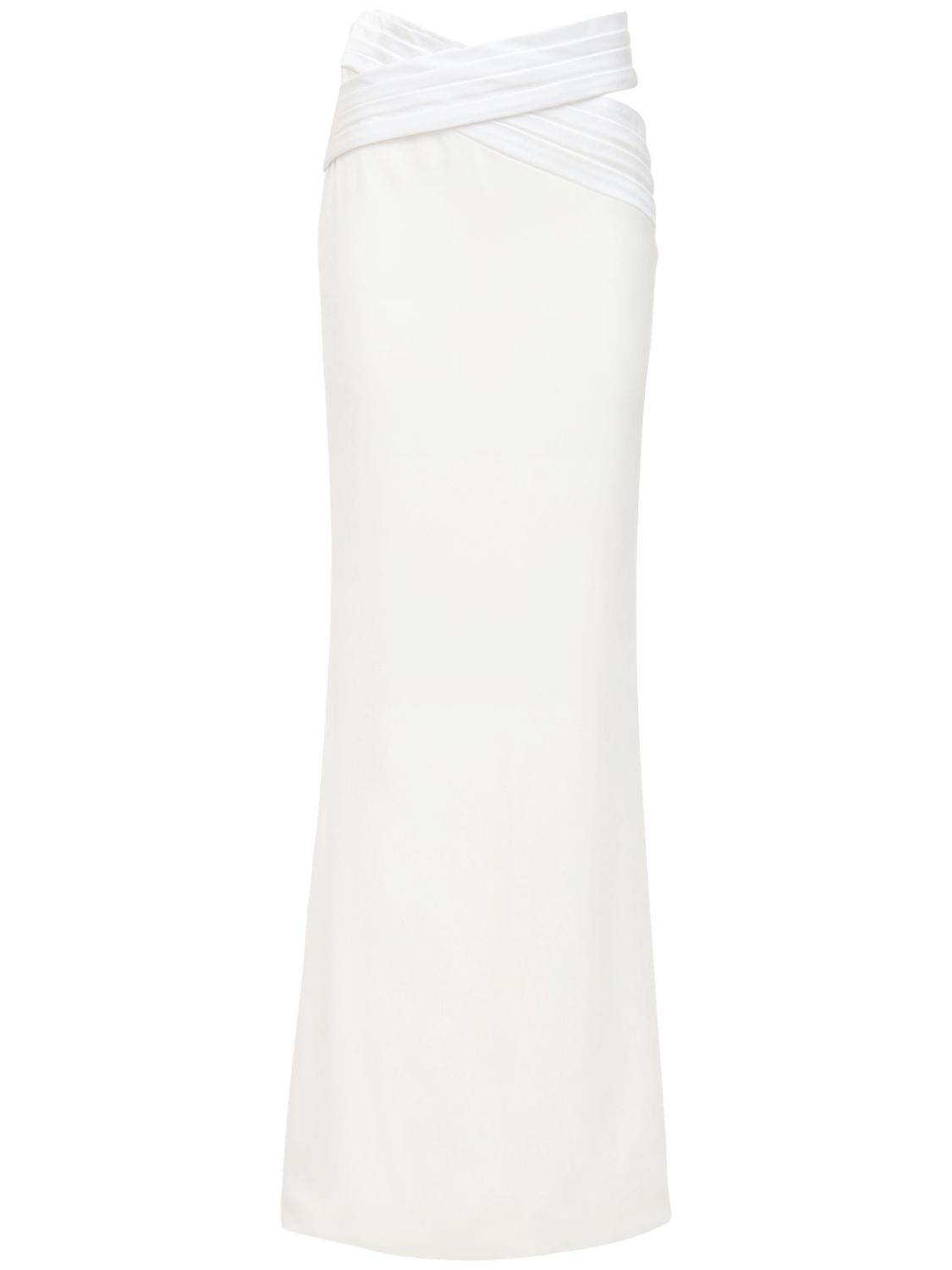 High Waist Crepe Skirt