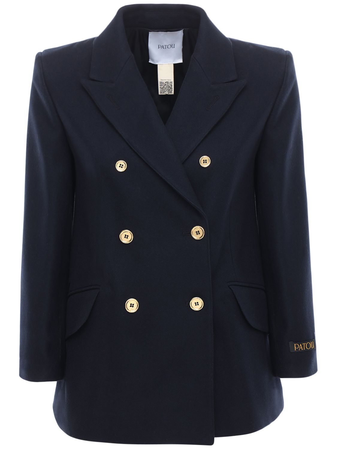 Zweireihiger Blazer Aus Kaschmir Und Wolle