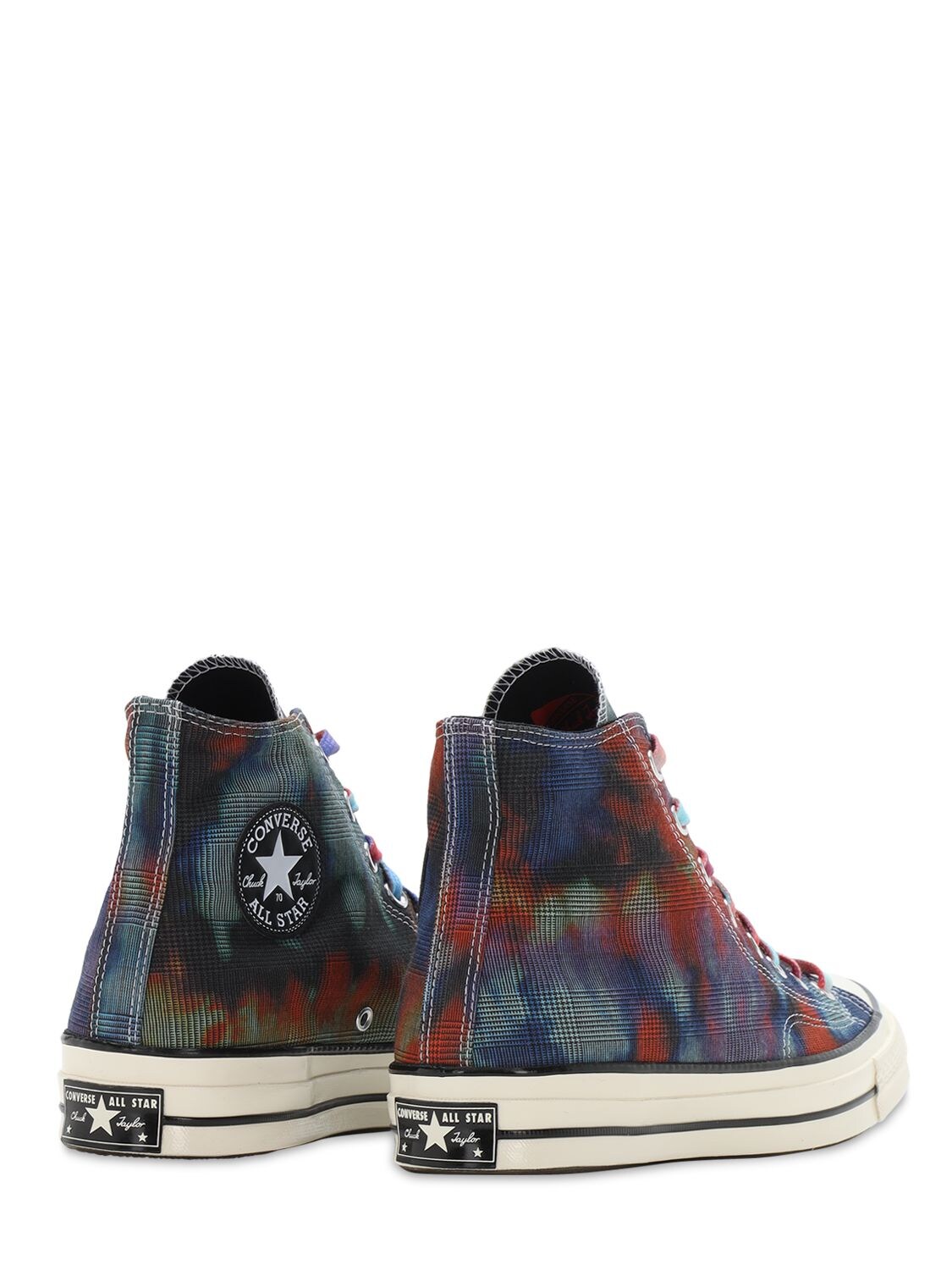 Converse Ct70 Tie Dye Plaid High Top Trainers In Multi | ModeSens