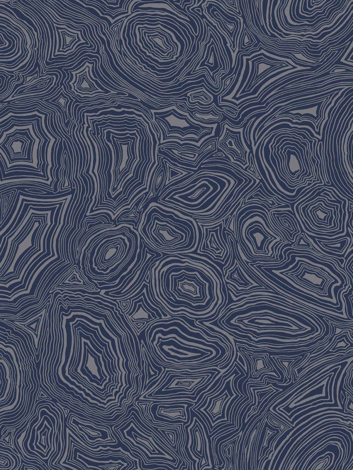 Fornasetti Malachite Wallpaper In Blue