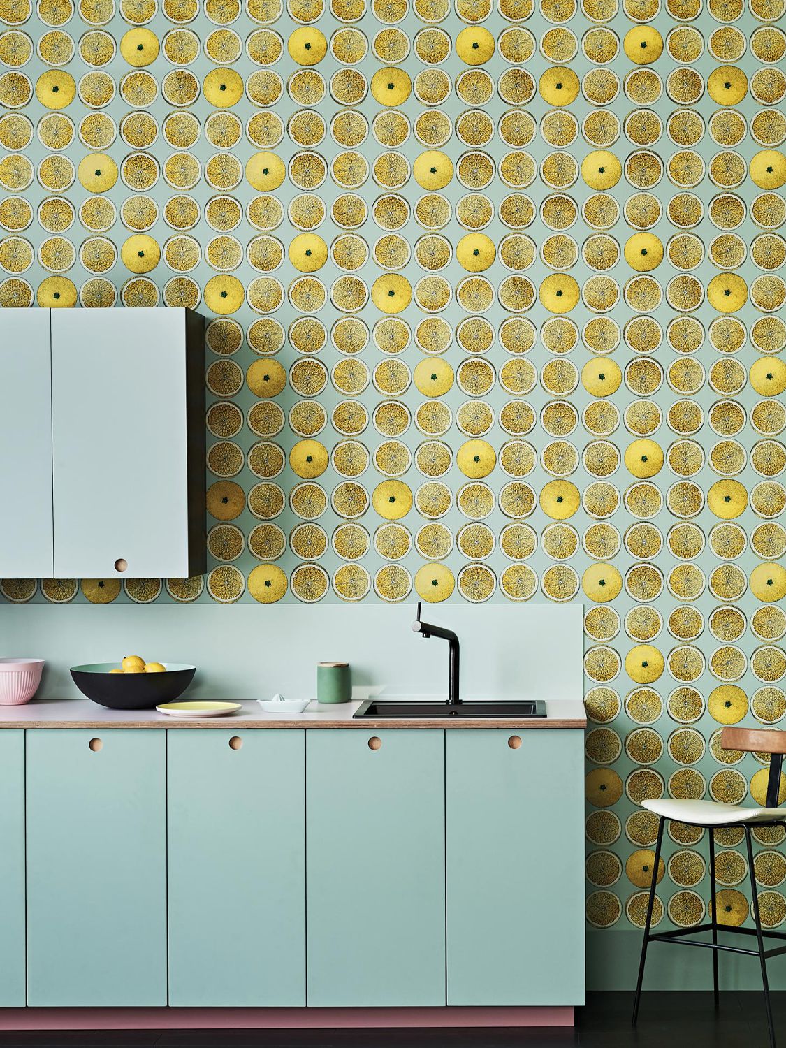 Shop Fornasetti Arance Wallpaper In Yellow