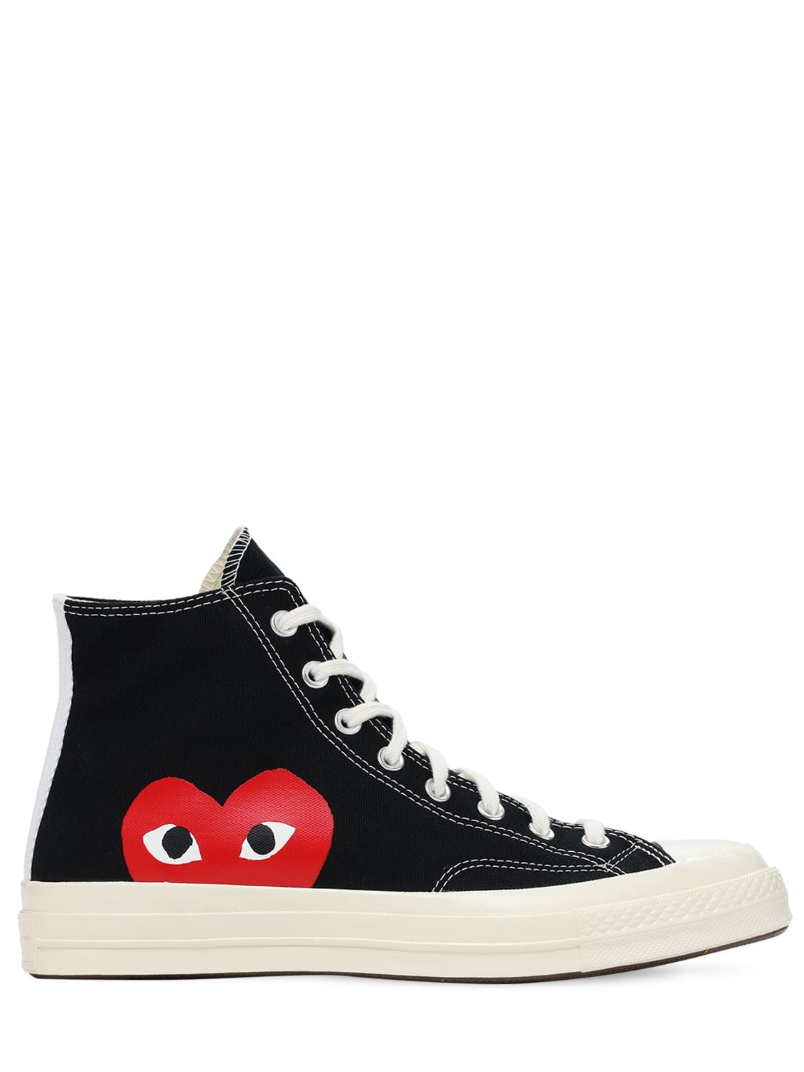 Comme Des Garçons Black Converse Edition Half Heart Chuck 70 Sneakers | ModeSens