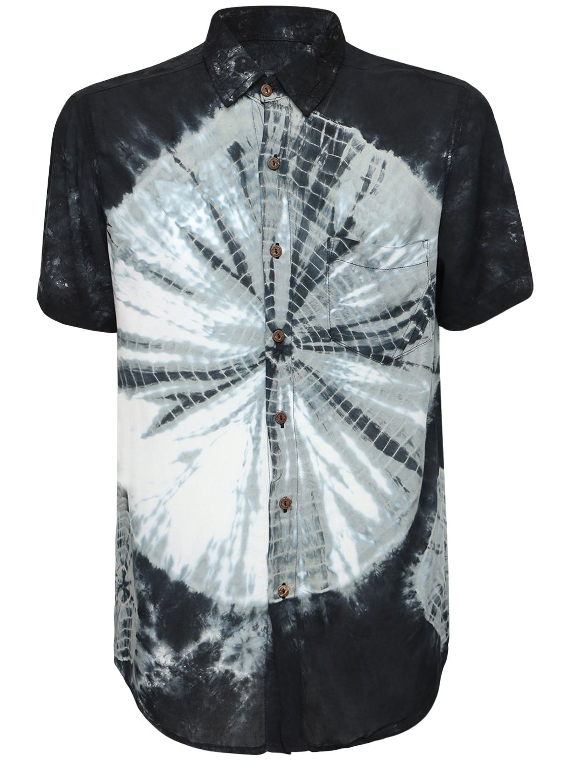 The People Vs Smashing Tie Dye Rayon Stevie Shirt In Multicolor