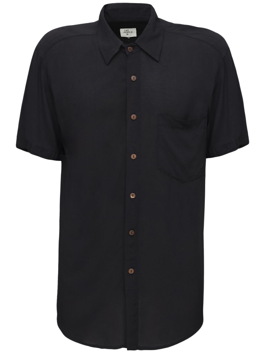The People Vs Stevie Rayon Short Sleeve Shirt In Black