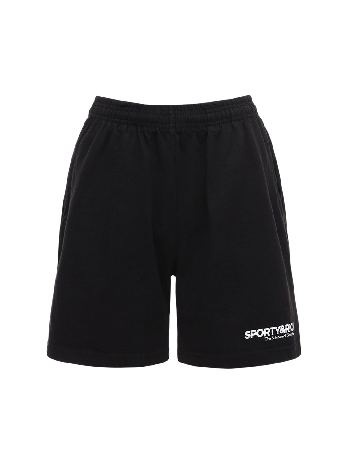 SPORTY AND RICH COTTON SWEAT SHORTS,72IY11032-QKXBQ0S1