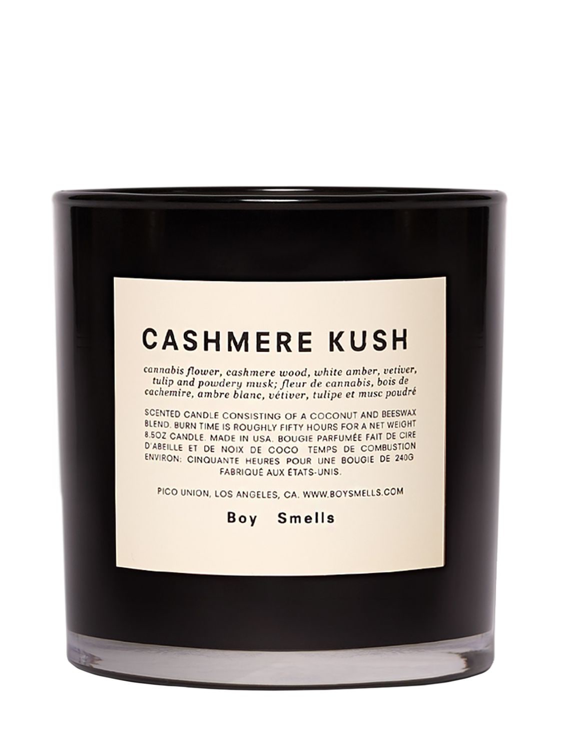 Boy Smells 240g Cashmere Kush Scented Candle In Transparent