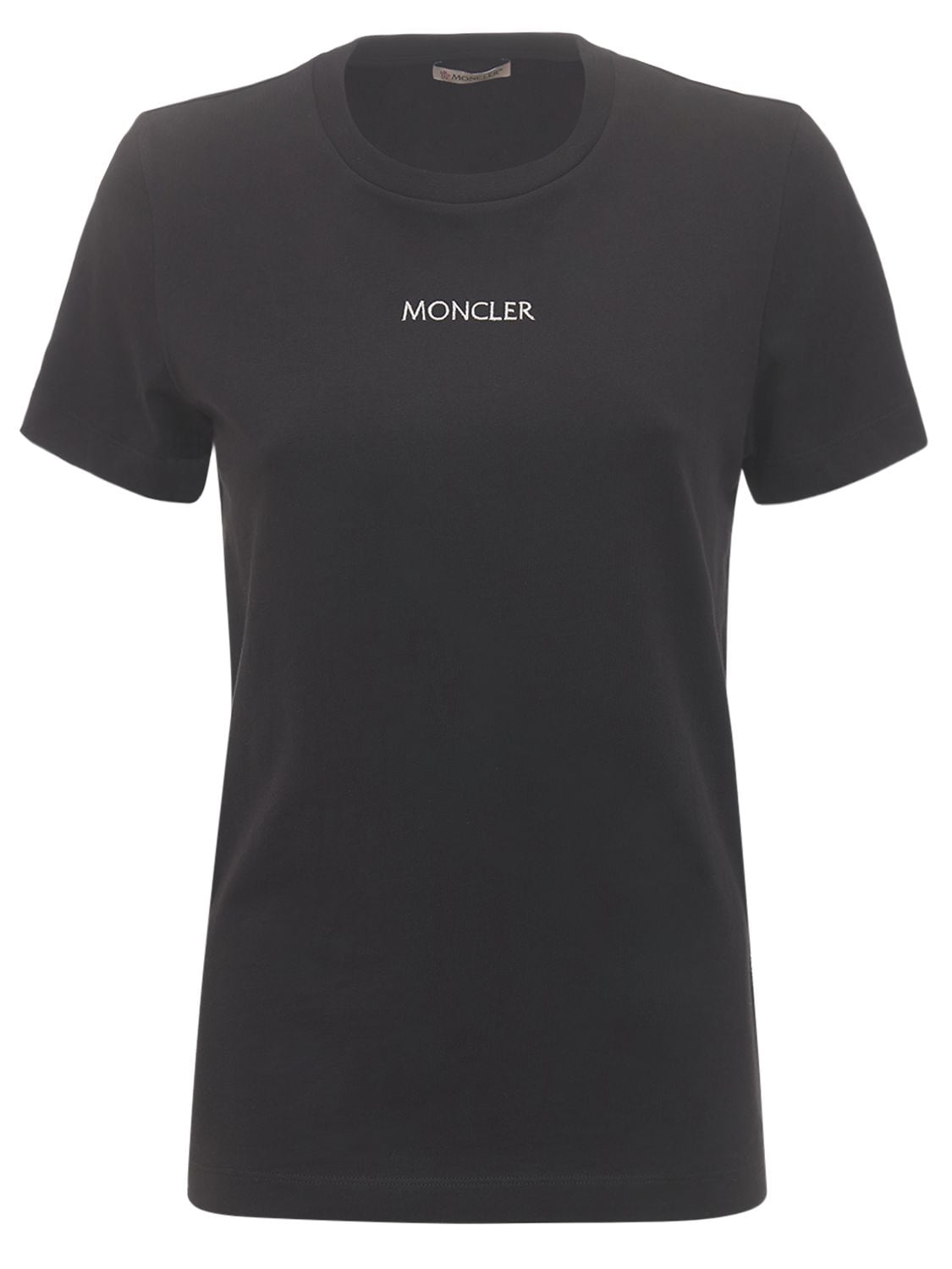 MONCLER LOGO棉质平纹针织T恤,73I02K026-OTK50
