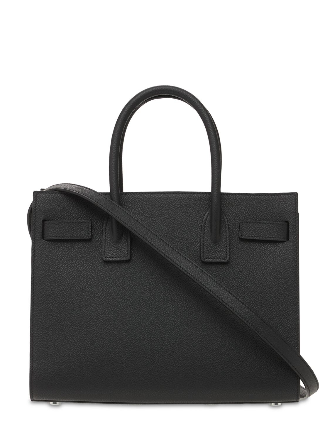 Shop Saint Laurent Baby Sac De Jour Grained Leather Bag In Nero,nero